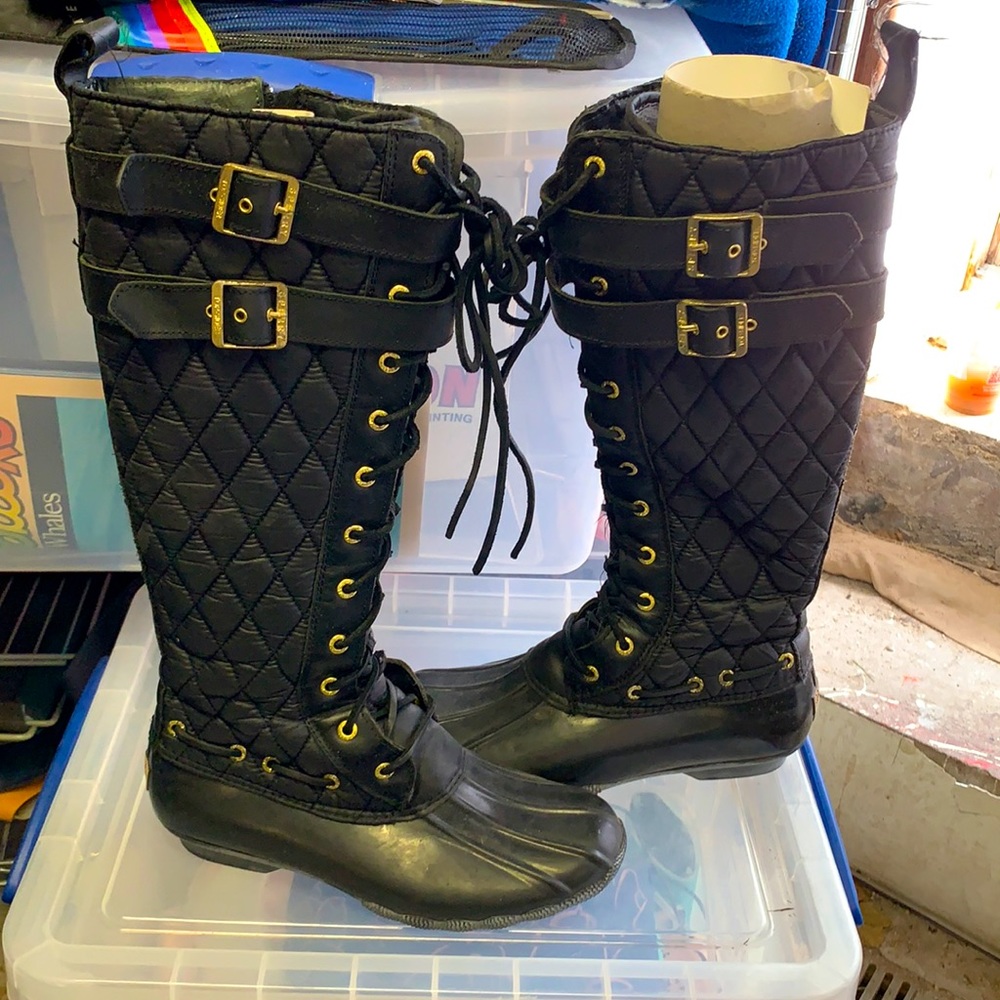 sperry knee high boots